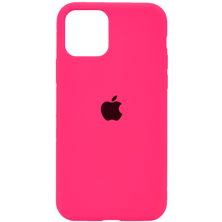 Silicone Case Full Protective (AA) для iPhone 14 (6.1") (Barbie pink)-0